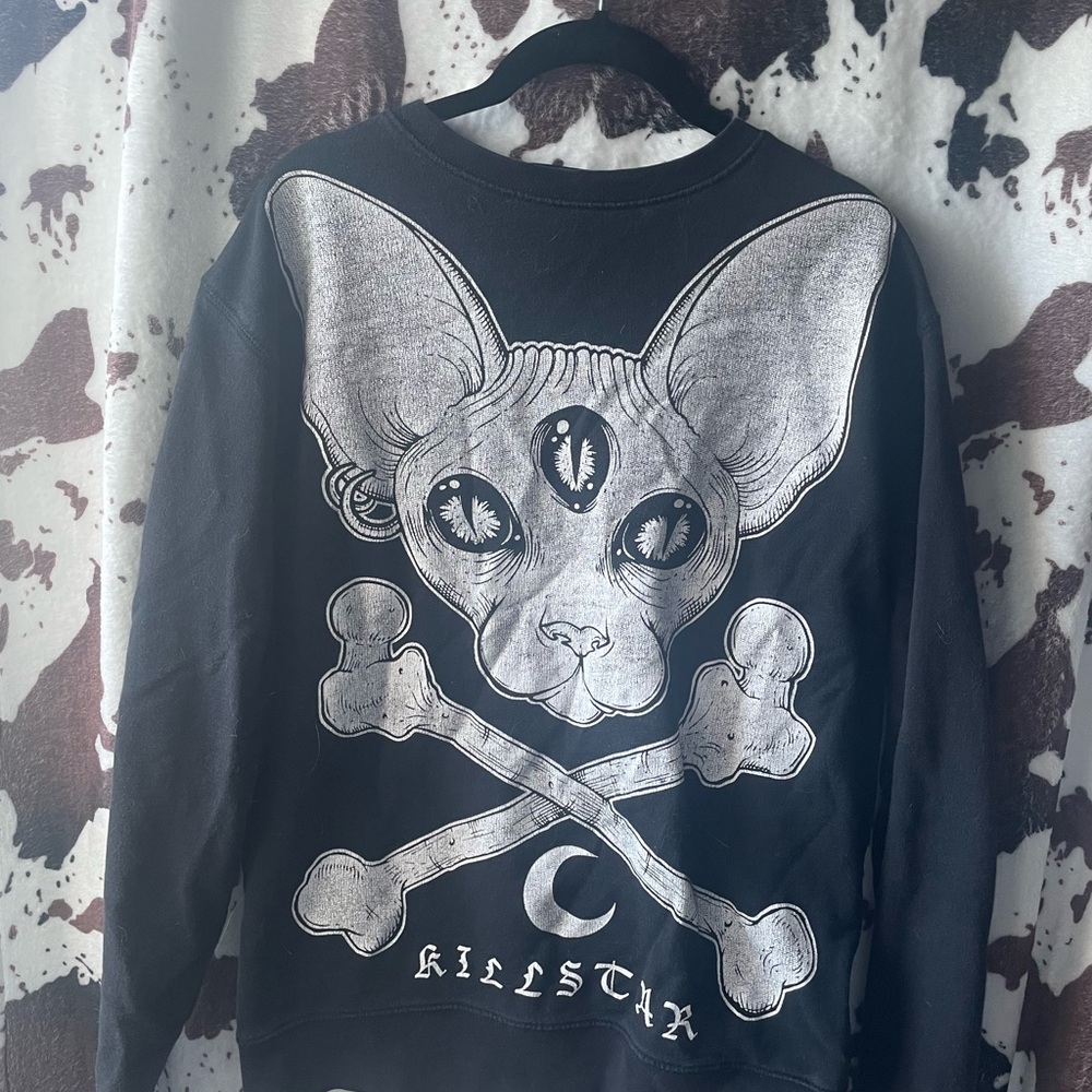 Killstar Black Cat Graphic Sweatshirt
